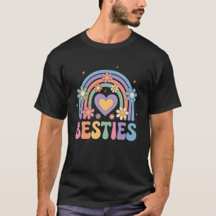 Camiseta Besties Correspondendo Amigo Da Filha Mãe