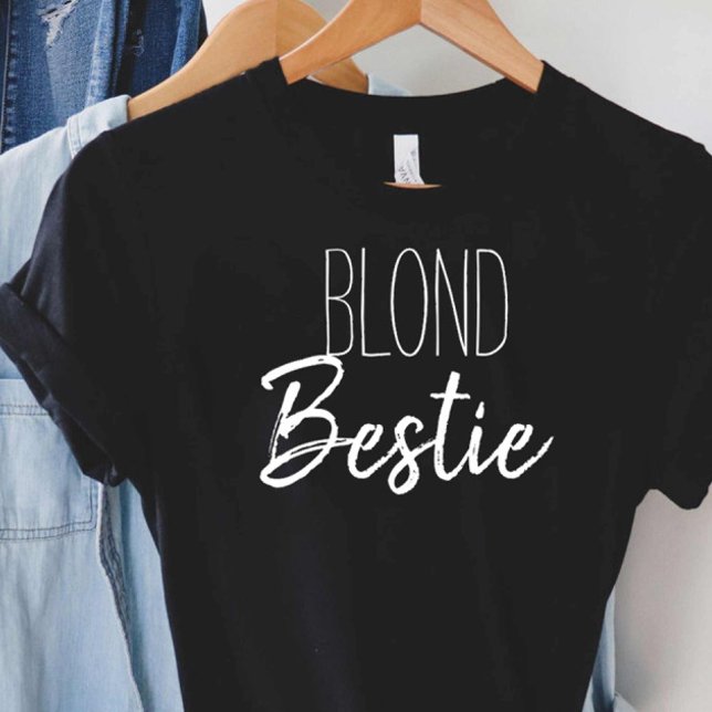Camiseta Besties de Melhor Amigo Loura Brunette Corresponde (Criador carregado)