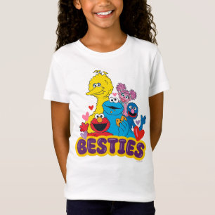 Camiseta Besties De Namorados Da Rua Sésamo