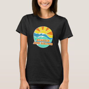 Camiseta Besties E Amigos Da Praia Bikinis Beach Bum Buddy