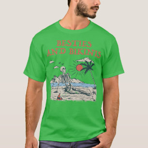 Camiseta Besties e Bikinis Beach Amigos Ocean Buddy Natação