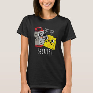 Camiseta Besties Engraçado Queijo Grater Pun Dark BG