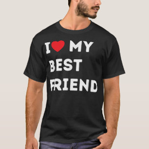 Camiseta Besties Eu Amo Meu Melhor Amigo BFF