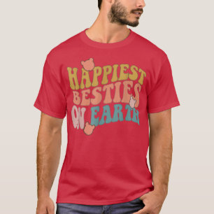 Camiseta Besties Mais Felizes Do Mundo No Parque Personaliz