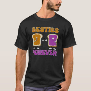 Camiseta Besties Manteiga De Amendoim E Geleia Para Sempre