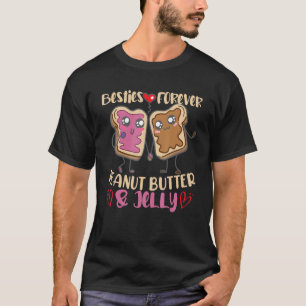 Camiseta Besties Para Nunca Manteiga De Amendoim E Geleia