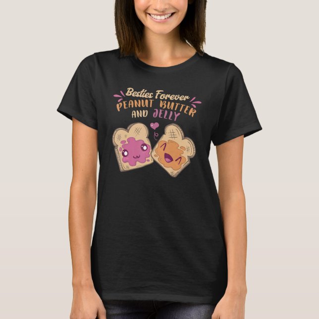 Camiseta Besties Para Nunca Manteiga De Amendoim E Geleia 1 (Frente)