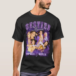 Camiseta Besties Retro Y2K Bootleg Fotos Roxo Rap
