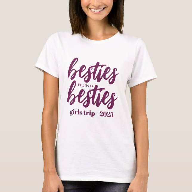 Camiseta Besties sendo Besties Personalizadas (Frente)