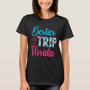 Camiseta Besties Trip Florida Férias Correspondendo ao melh
