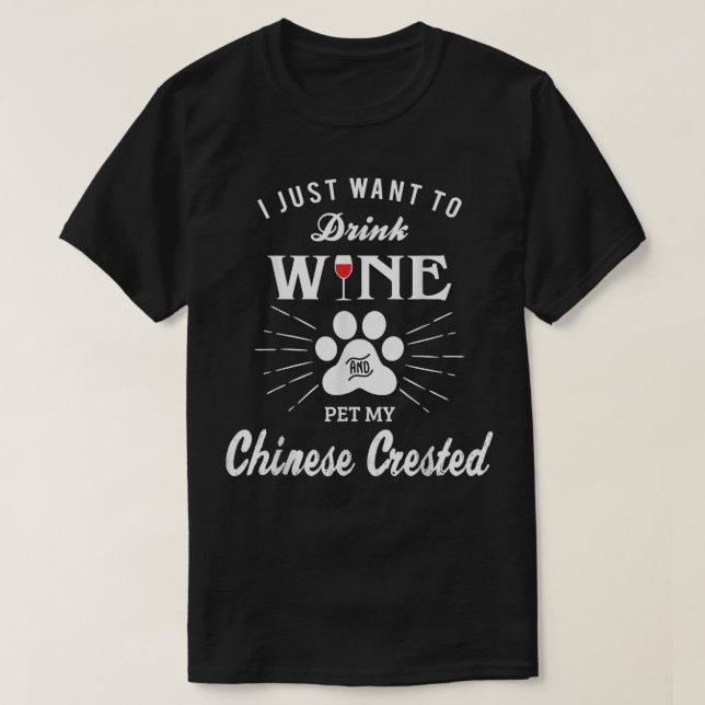 Camiseta Beterraba chinesa e vinho Bebida (Frente do Design)