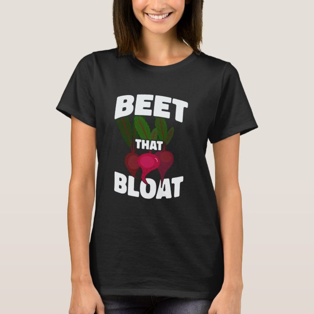 Camiseta Beterraba Que Incha Dieta Baseada em Plantas Nutri (Frente)