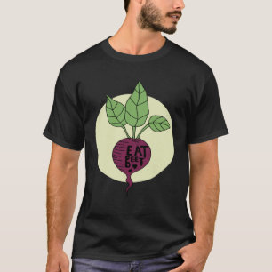 Camiseta Beterraba Vegetariana Dieta Saudável à Base de Pla