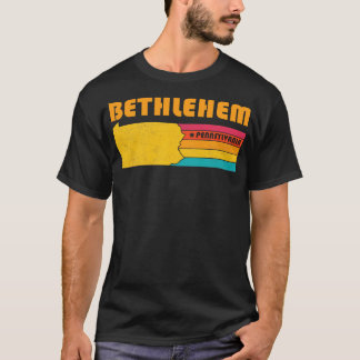 Camiseta Bethlehem Pensilvânia Vintage angustiou Souvenir