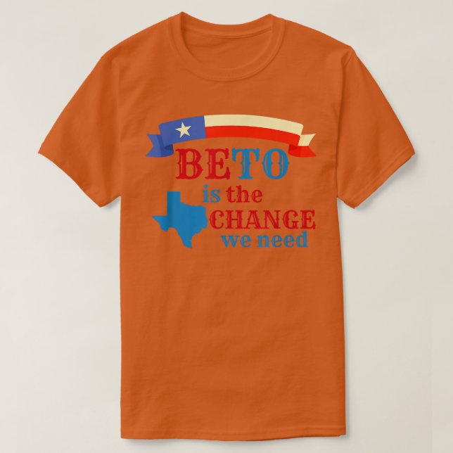 Camiseta BETO é a mudança de que precisamos, Beto para chás (Frente do Design)