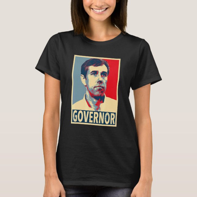 Camiseta Beto O'rourke Beto Para Governador (Frente)