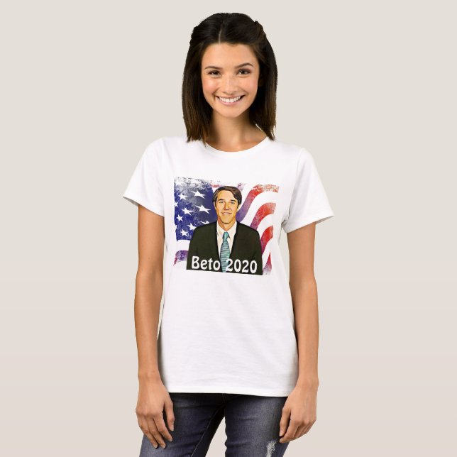 Camiseta Beto O'Rourke para as eleições do Presidente 2020 (Frente Completa)