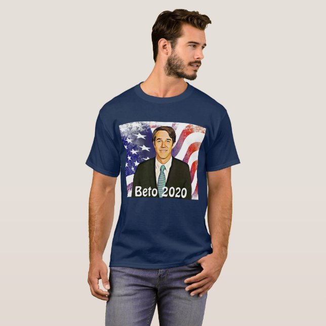 Camiseta Beto O'Rourke para as eleições do Presidente 2020 (Frente Completa)