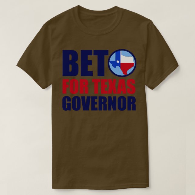 Camiseta Beto para o Governador do Texas (Frente do Design)