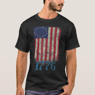 Camiseta Betsy Ross 1776 American Patriot Flag Design