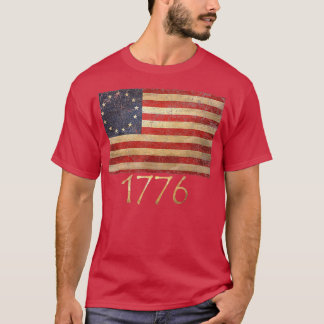 Camiseta Betsy Ross 4 De Julho American Flag 1776 Retro