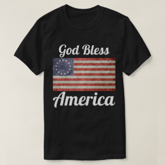 Camiseta Betsy Ross deus abençoe America