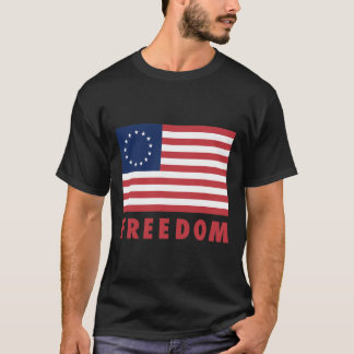 Camiseta Betsy Ross Flag Old Glory 13 Star American Flag Fr