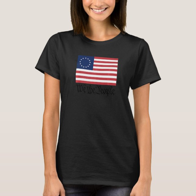 Camiseta Betsy Ross Flag Somos As Pessoas 1 (Frente)