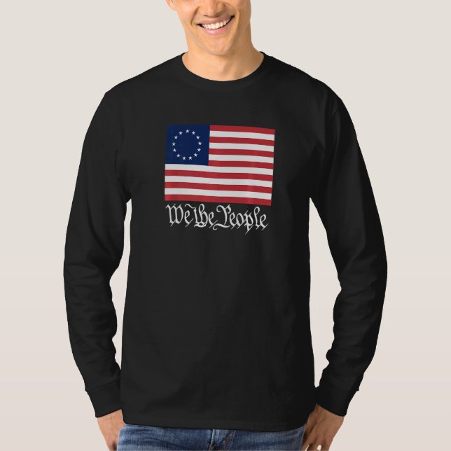 Camiseta Betsy Ross Flag We The People   (Frente)