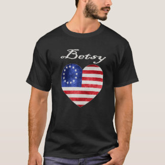 Camiseta Betsy Ross Patriotic America 1777 Betsey Quarto De