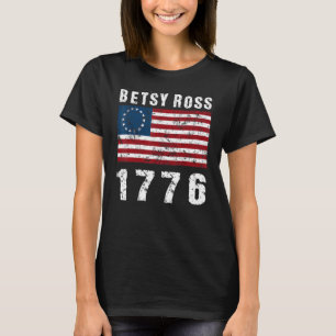 Camiseta Betsy Ross Patriotic Flag Vestida Betsy Ross F