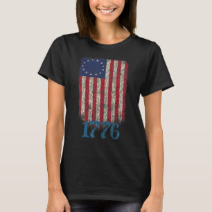 Camiseta Betsy Ross Shirt 1776 American Patriot Flag Design