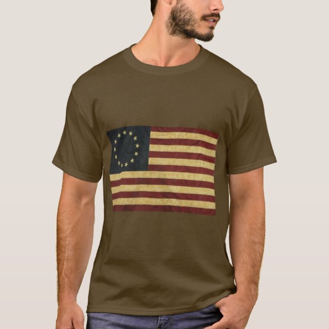 Camiseta Betsy Ross Vintage Flag (Frente)