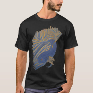 Camiseta Betta Amarelo-Mostarda e Azul-Comum