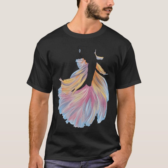 Camiseta Betta Arco-íris (Frente)