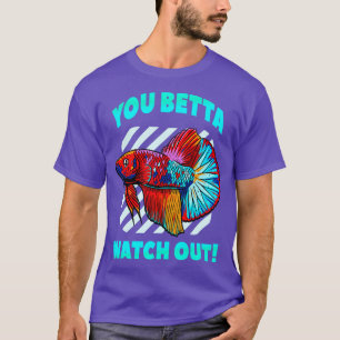 Camiseta Betta Assista Engraçado Betta Fish Lover Aquarium
