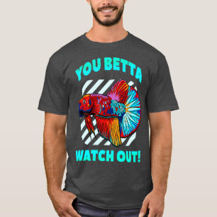 Camiseta Betta Assista Engraçado Betta Fish Lover Aquarium