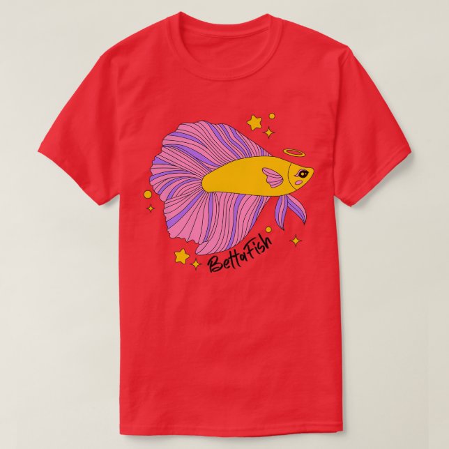 Camiseta Betta Fish 1 3 (Frente do Design)