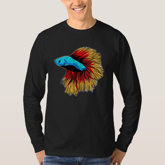 Camiseta Betta Fish Aquarium Animal (Frente)