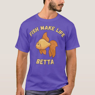 Camiseta Betta Fish Aquarium para Aquários