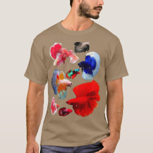 Camiseta Betta Fish Collage
