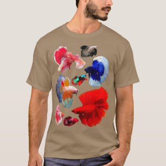 Camiseta Betta Fish Collage
