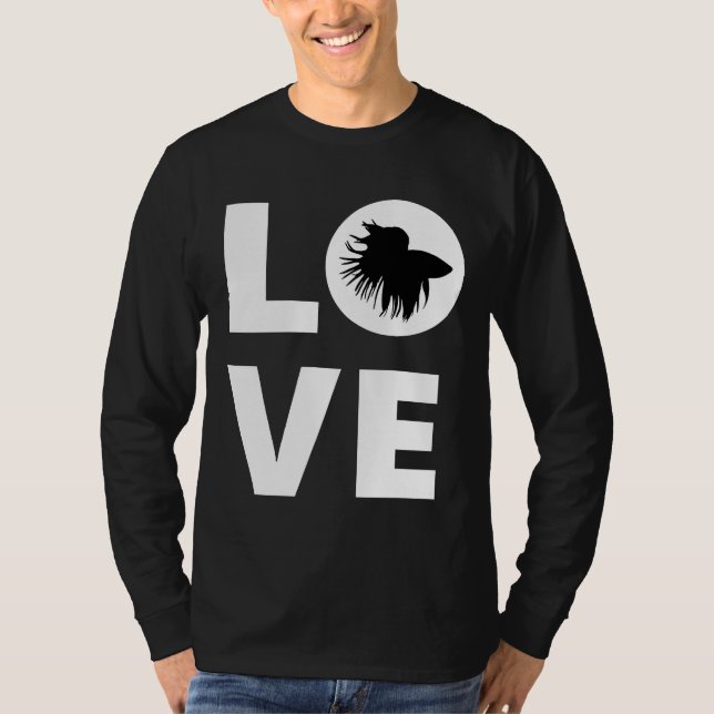 Camiseta Betta Fish Love Betta Fish Siamese Fighting Fish F (Frente)