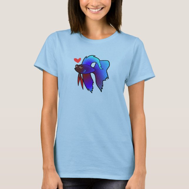 Camiseta Betta Fish / Siamês lutando amor aos peixes (Frente)