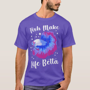Camiseta Betta Fish Siamese Combatendo Peixes Betta Splende