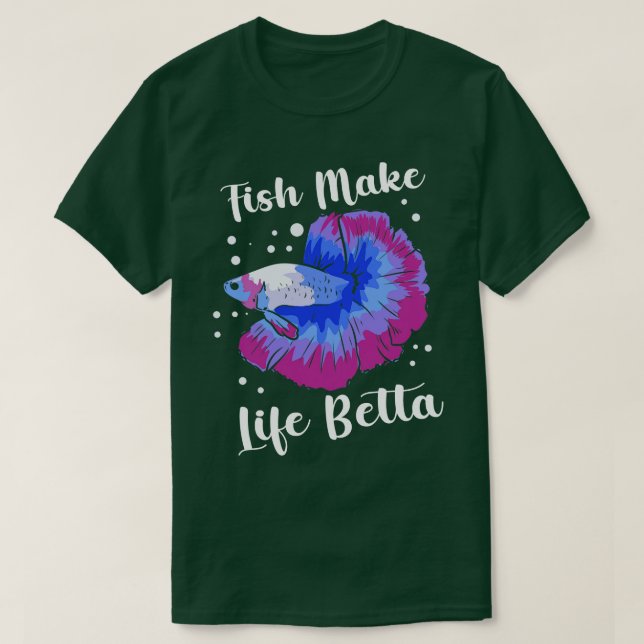 Camiseta Betta Fish Siamese Combatendo Peixes Betta Splende (Frente do Design)