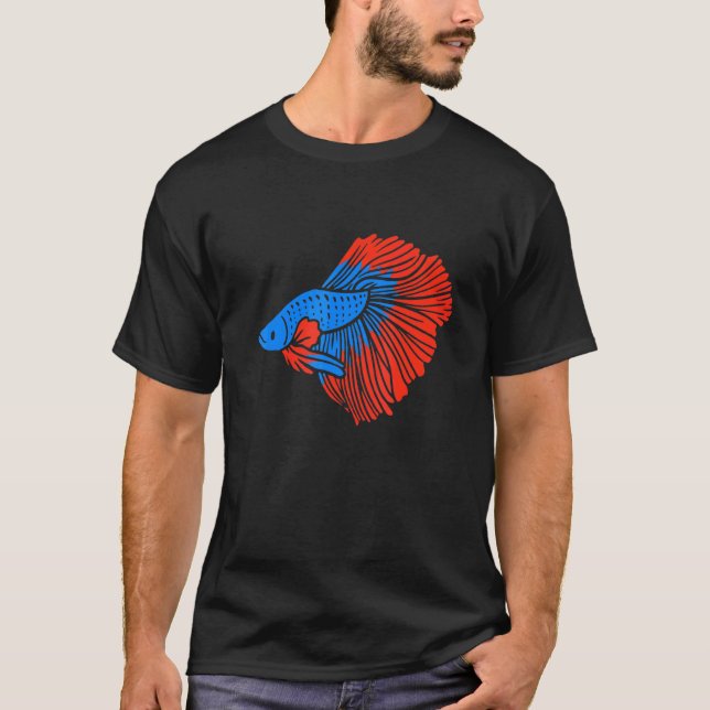 Camiseta Betta Fish Siamese Fighting Fish (Frente)