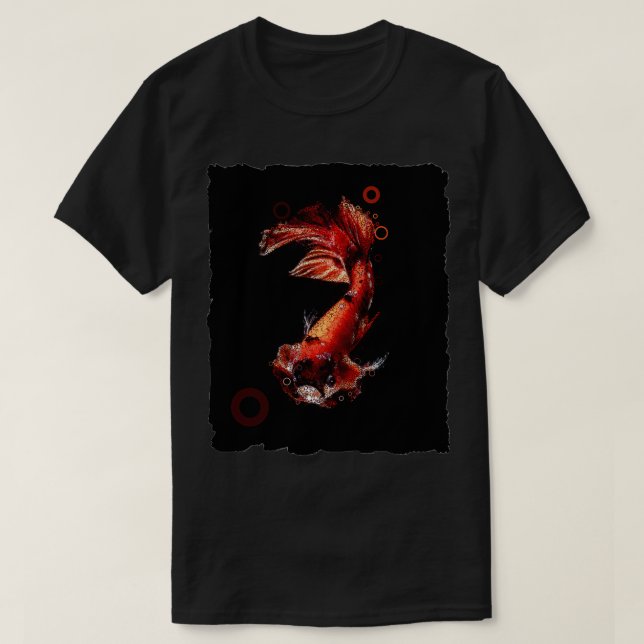 Camiseta Betta Fish Siamese Fighting Fish 1 (Frente do Design)
