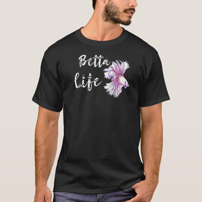Camiseta Betta Life Betta Splendens Fish Siamês Lutando (Frente)