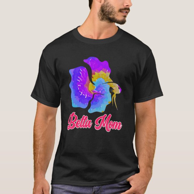 Camiseta Betta Mãe Betta Fish Mãe Aquário 1 (Frente)